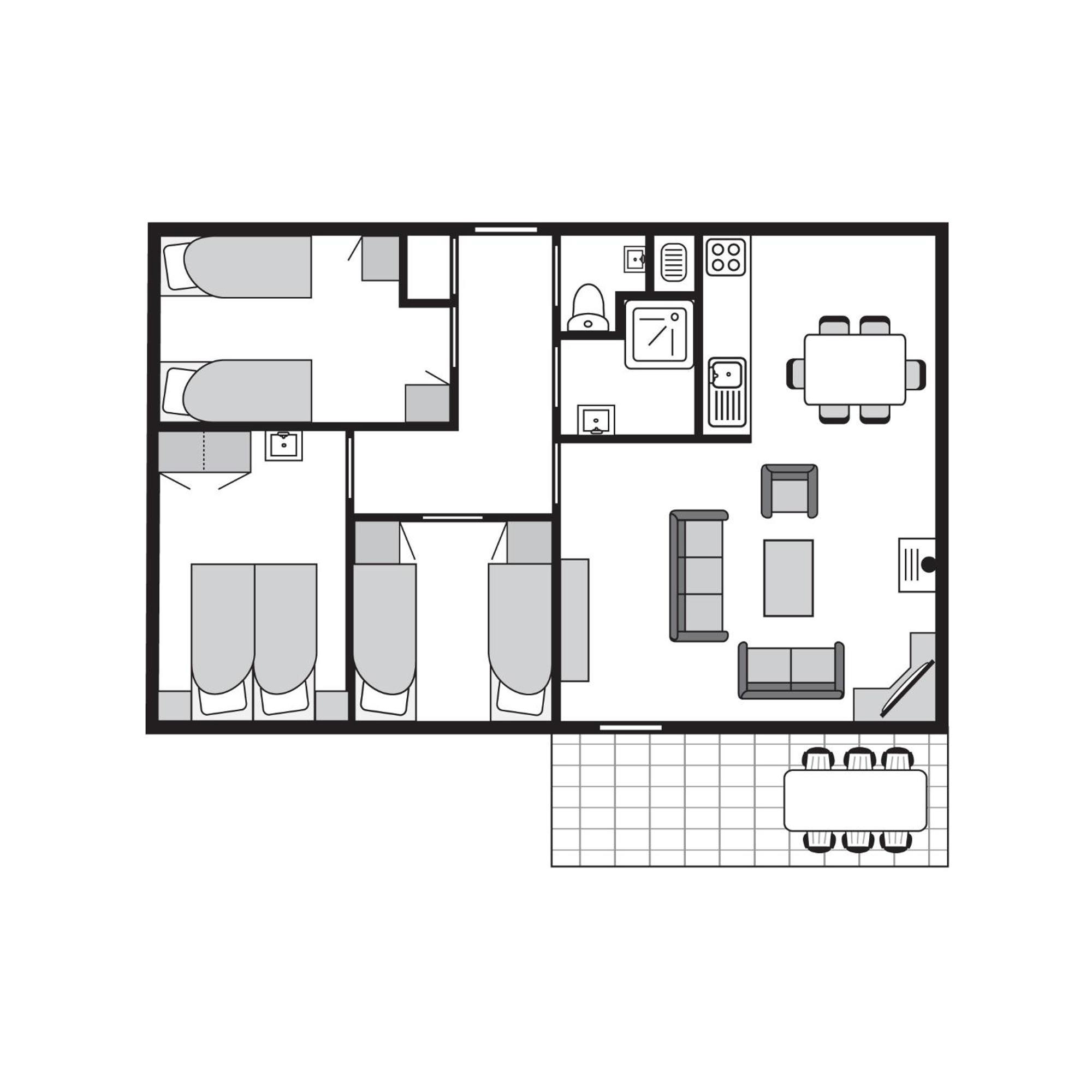 Comfort 6-Person Dog Bungalow In The Holiday Park Landal Heideheuvel Beekbergen Quarto foto